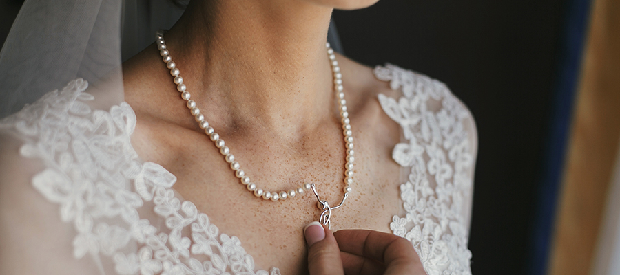 Halsketten Braut Perlen